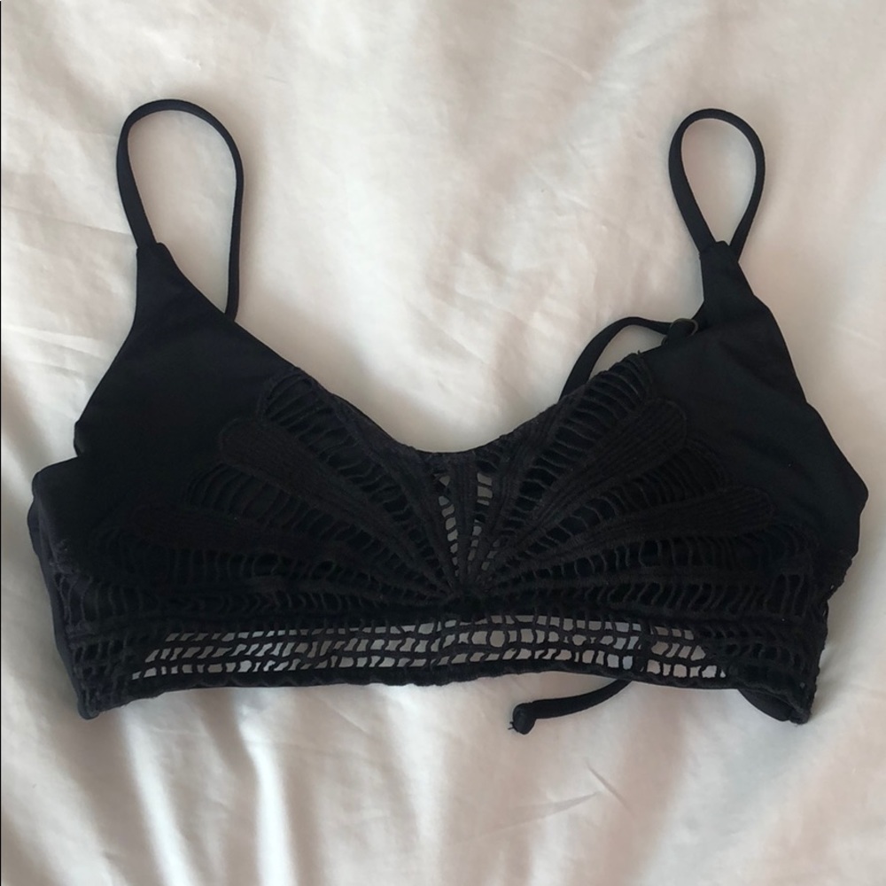Becca Crochet Bikini Top Size M
